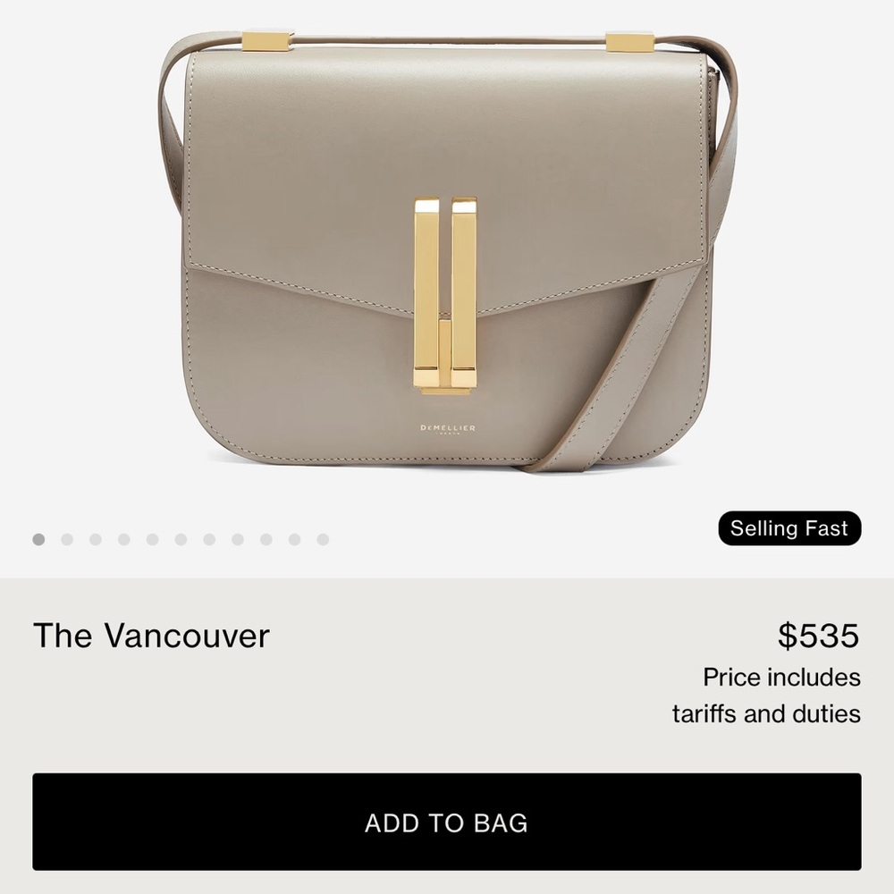 DeMellier Beige Vancouver Crossbody Bag - Picture 10 of 11